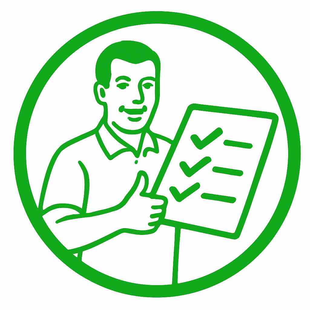 personnel check list 100% pneu